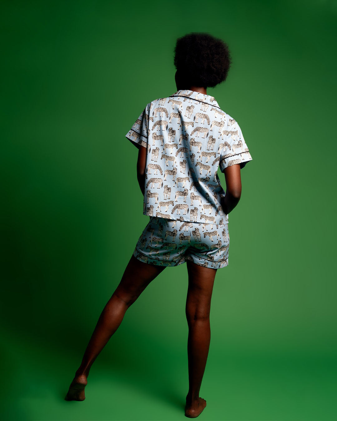 NDOTO | Pajama Shorts with Short Sleeve Shirt