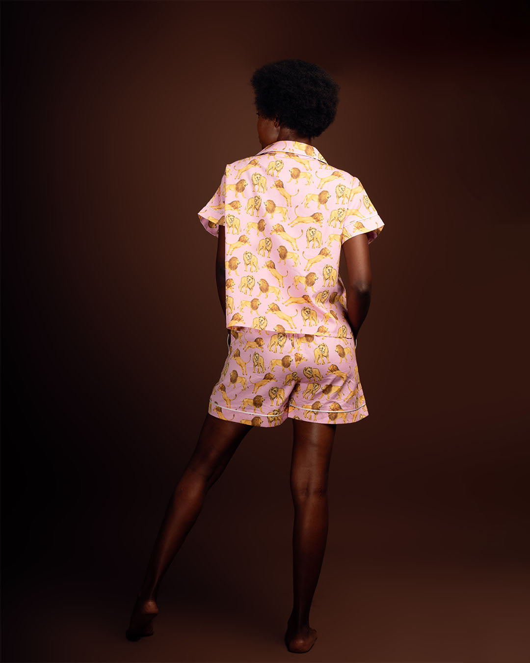 NDOTO | Pajama Shorts with Short Sleeve Shirt