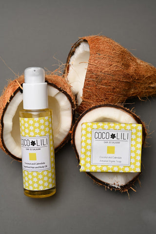 Coconut and Calendula Body Oil - CocoLiliAfrica