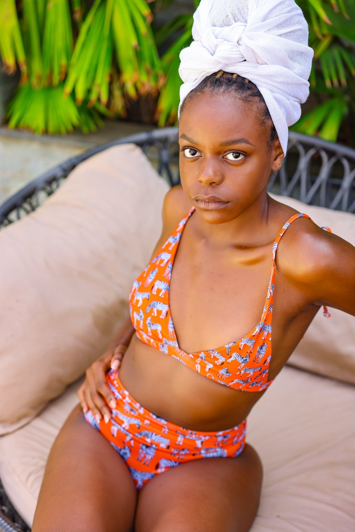 Kilifi | Bralette Bikini Top & Gathered High Rise Bikini Bottom Set - CocoLiliAfrica