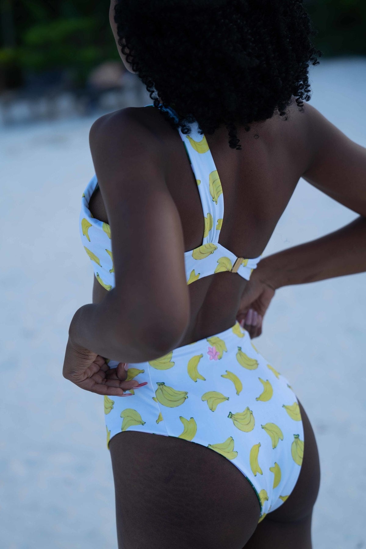 Tanga | Reversible Ruched One Shoulder Bikini Top & High Rise Panel Bikini Bottom Bikini Set - CocoLiliAfrica